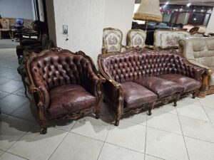 Гарнитура с дърворезба стил Луи 15