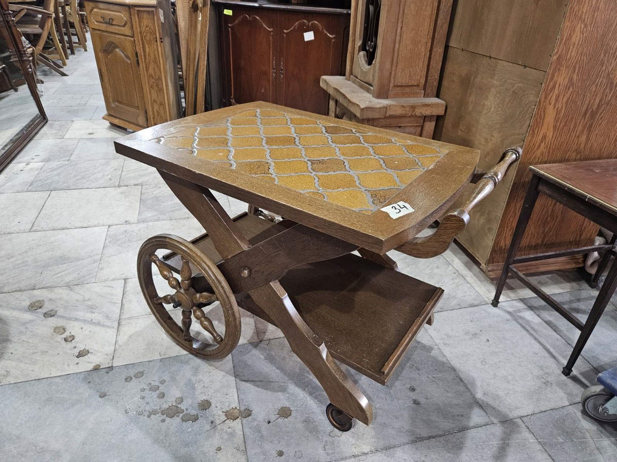 Масивна сервизна масичка - Image 2