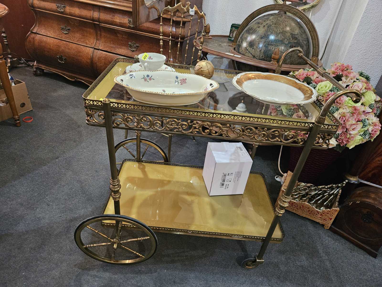 Сервизна количка от месинг - Image 4